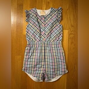 The Beaufort Bonnet Company Colorful Checkered Romper